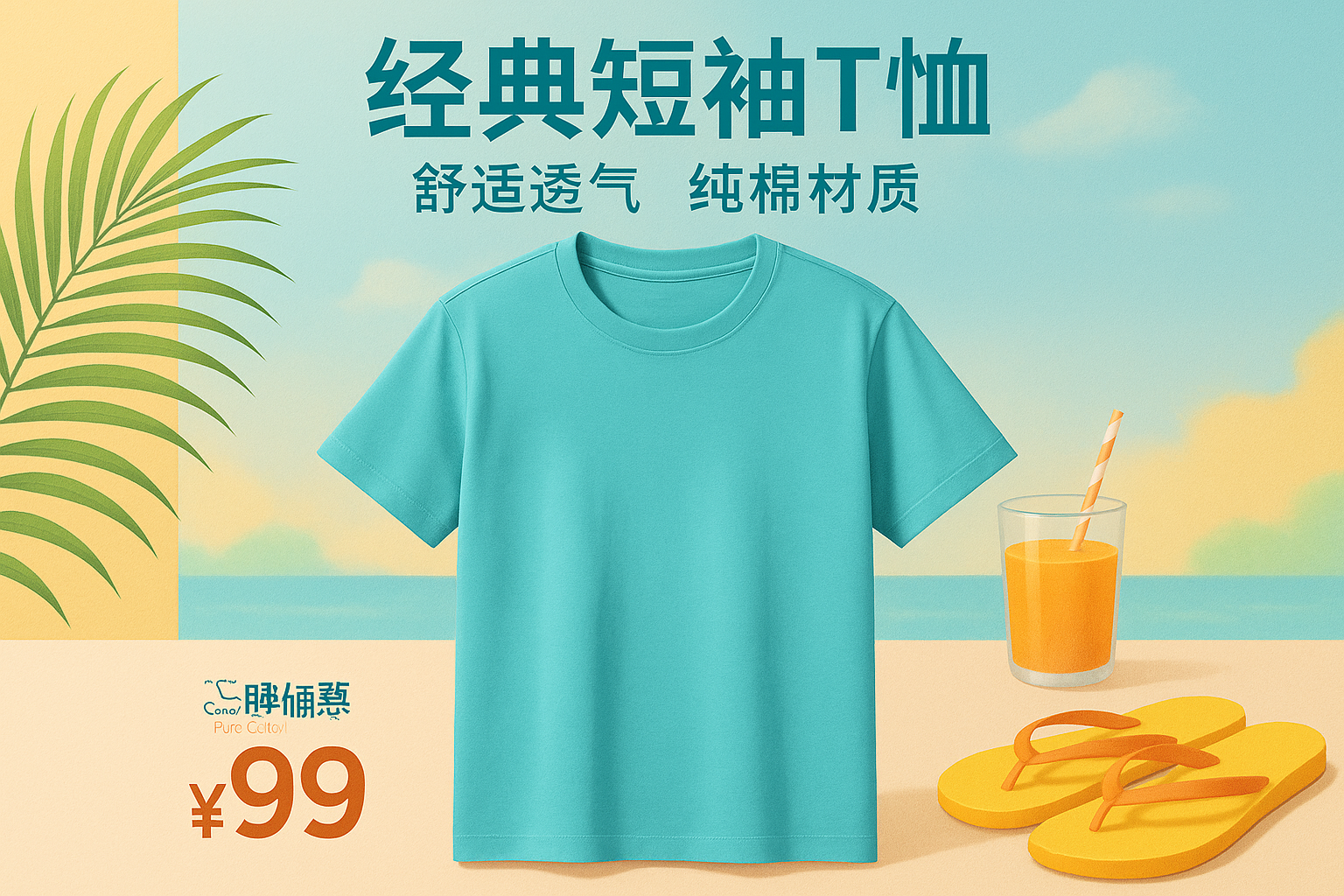 经典短袖T恤宣传图